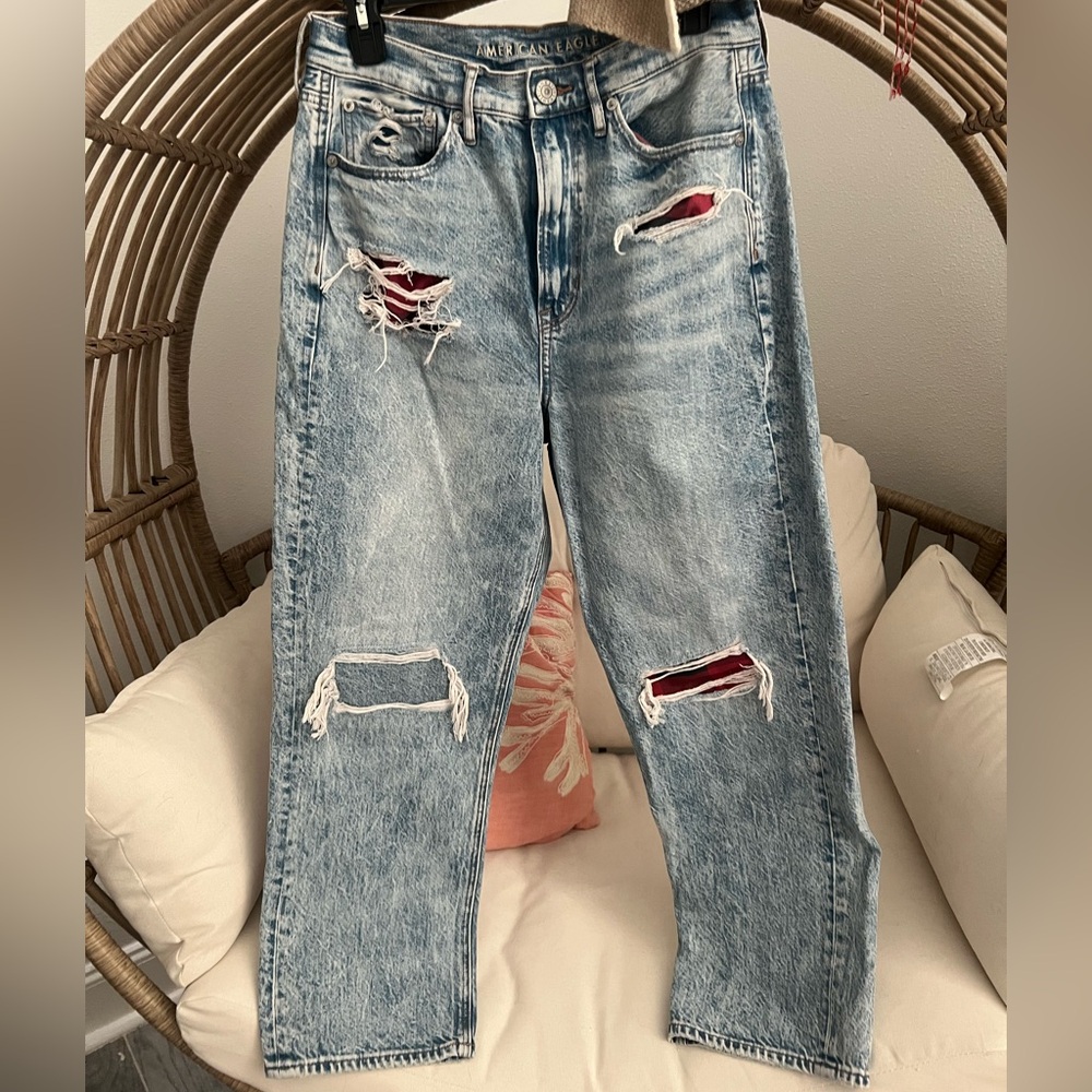 American eagle highest rise boyfriend jeans